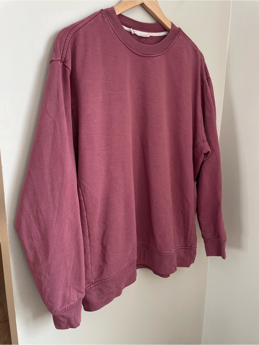 Left on Friday Victory Lap Sweatshirt Size S/M Washed Rose Casual Comfy - Picture 3 of 8